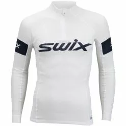 Swix Racex Warm Bodyw Halfzip Mens Snow White